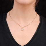 Gold Plated Sterling Silver Moon Necklace - Aesthetic Moon Necklace - Cute Necklaces for Women's Jewelry Collection - Birthday Gifts for Women — image 3