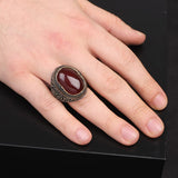 Men Handmade Carnelian Stone Ring — image 6
