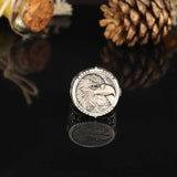 Eagle Handmade Signet Ring Men — image 2