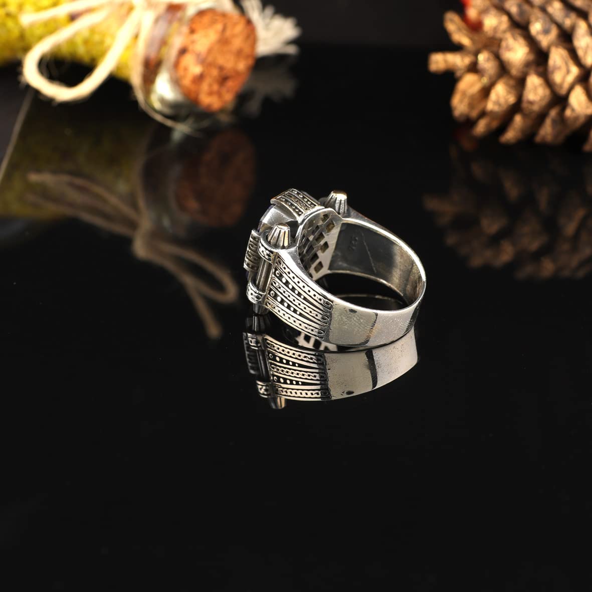Men Blue Stone Ring