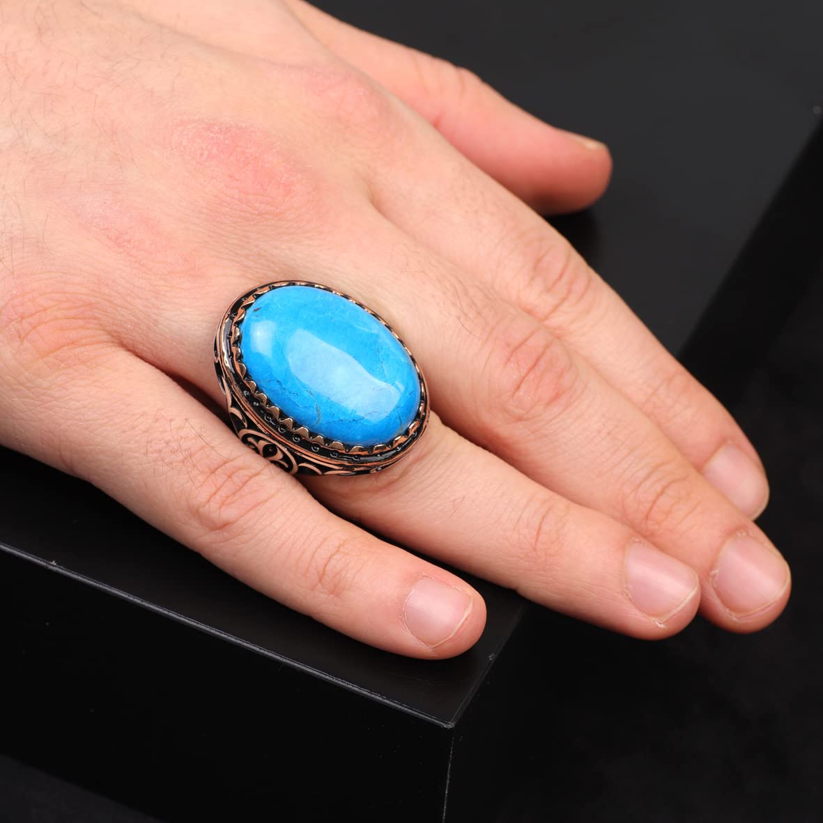 Turquoise Ring Men