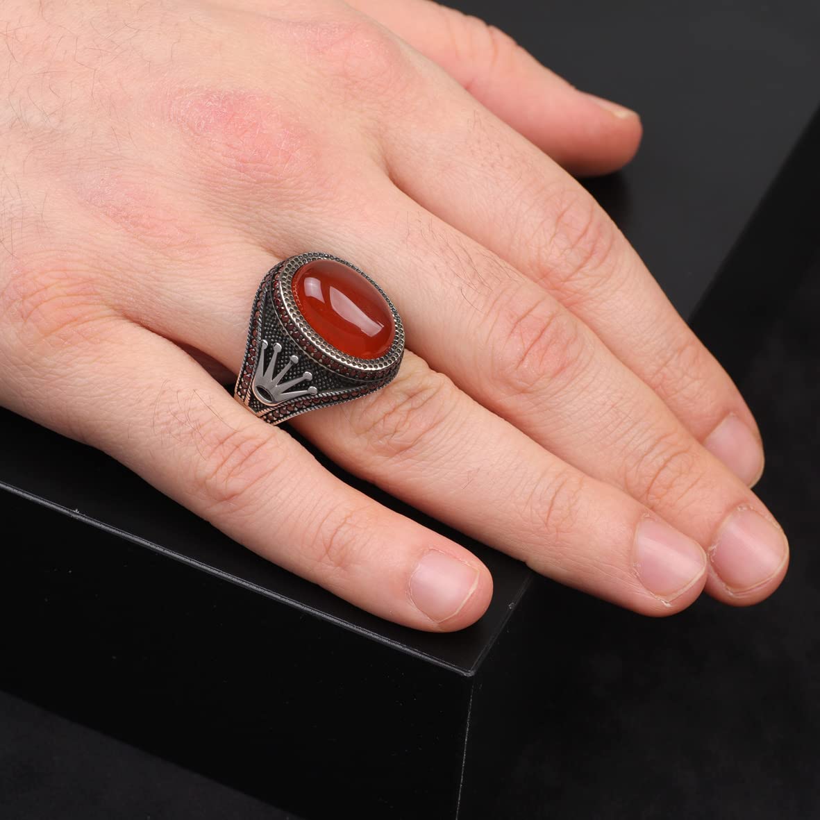 Carnelian Stone Ring