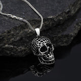 Jewelry Pit - Sterling Silver Skull Necklace for Men - Skull Inspired Jewelry - Complete With Men's Silver Chain - Birthday Gifts — image 2