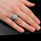 Handmade 925 Sterling Silver Jesus Ring - Men's Christian Jewelry Featuring Cross and Signet Design with Silver Polishing Cloth Gift - Custom Signet Ring — image 6