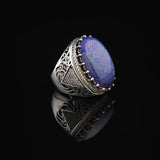 Lapis Lazuli Ring with Micro Sapphire — image 4
