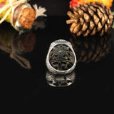 Turquoise Stone Men Silver Ring — image 4