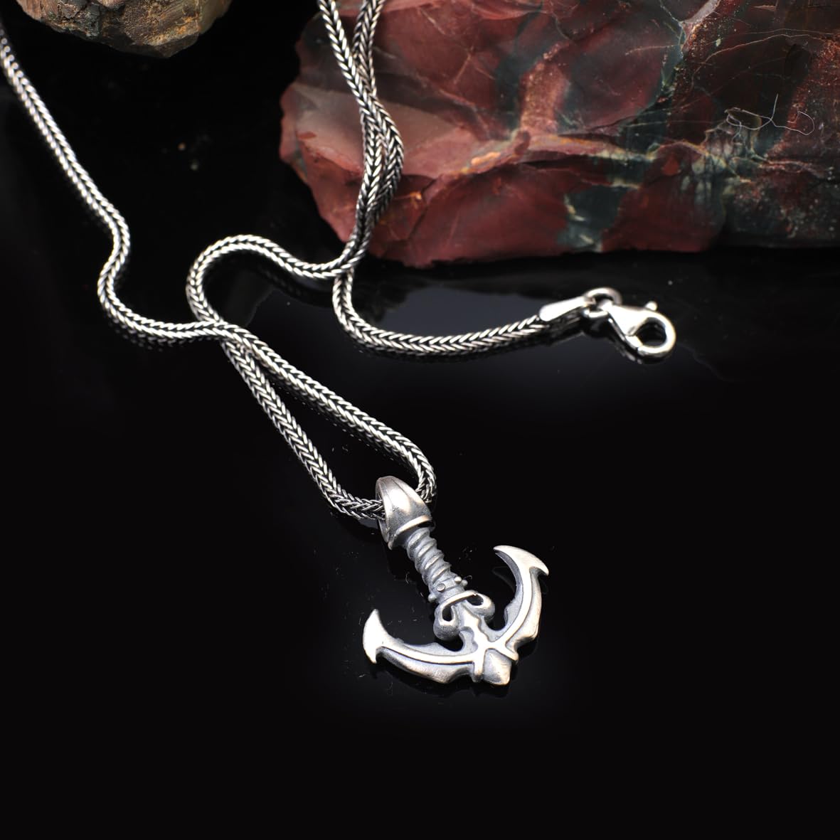 Ship Anchor Necklace