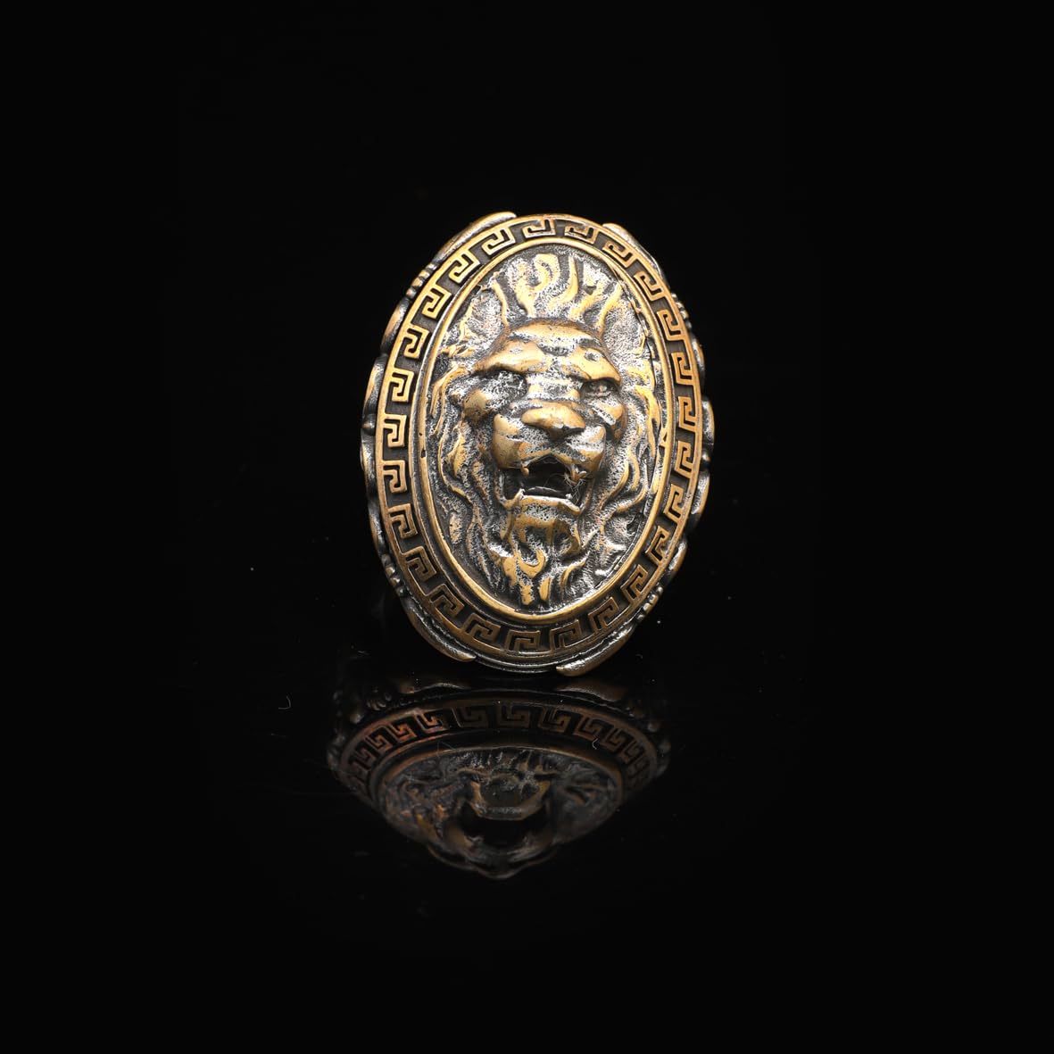 Lion Ring Signet Ring for Men