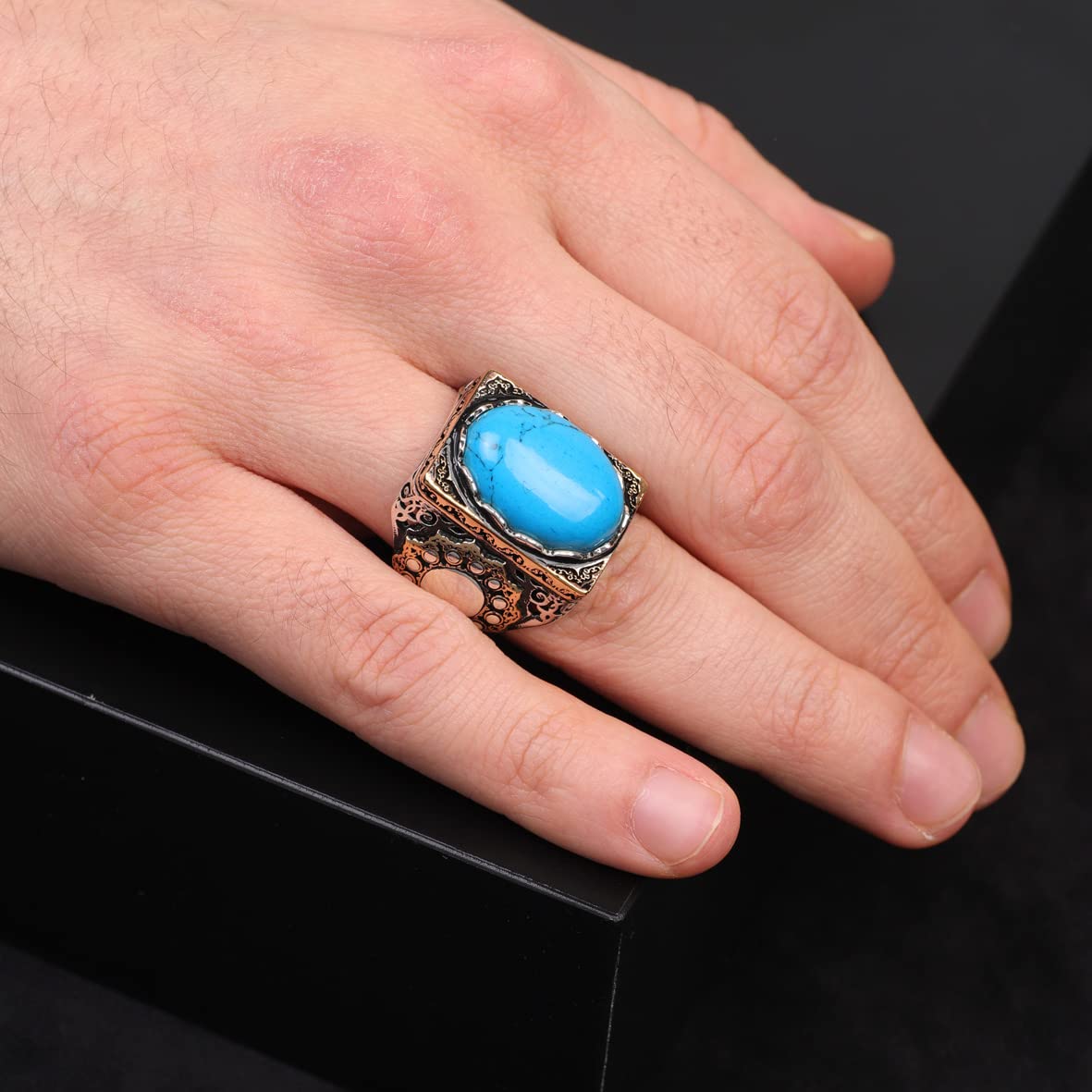 Turquoise Ring Men