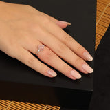 Jewellery Pit Adjustable Rose Quartz Statement Ring for Women - Handcrafted Stone Jewelry - Women's Middle Finger Adjustable Rose Quartz Ring — image 3