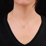Zircon Necklace with Heart Pendant in Sterling Silver - Sterling Silver Heart Necklace for Women - Aesthetic Jewelry with Cute Necklaces - Birthday Gifts for Women — image 3