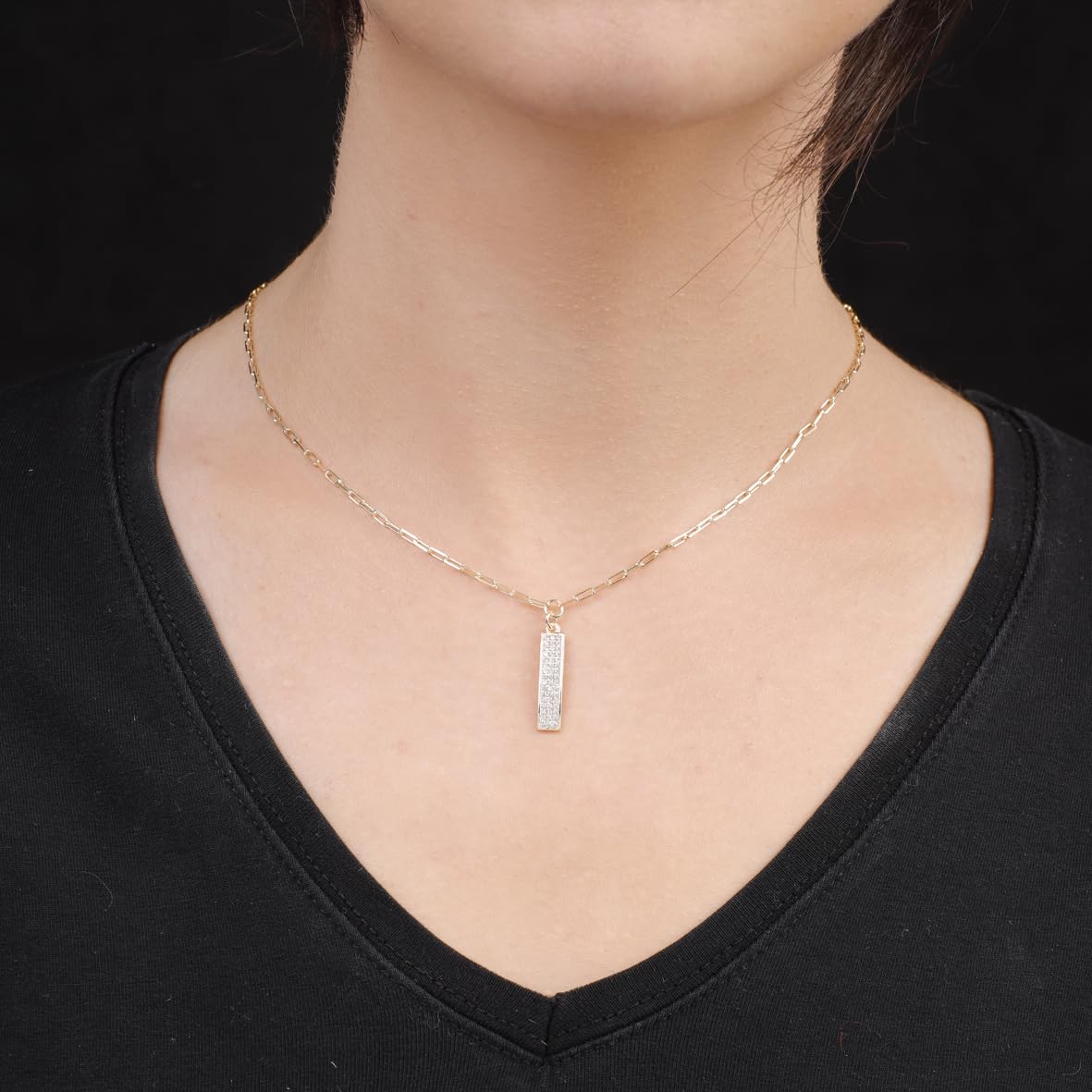 Gold Plated Necklace with Sterling Silver Chain - Dainty Gold Necklace for Aesthetic Appeal - Dainty Gold Necklace for Women - Birthday Gifts for Women