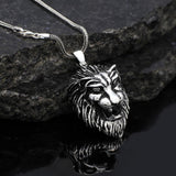 Men's Sterling Silver Chain with Exquisite Lion Pendant Necklace - Sterling Silver Animal Pendant on Stylish Men's Chain - Birthday Gifts — image 2