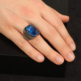 Blue Sapphire Ring Mens — image 6