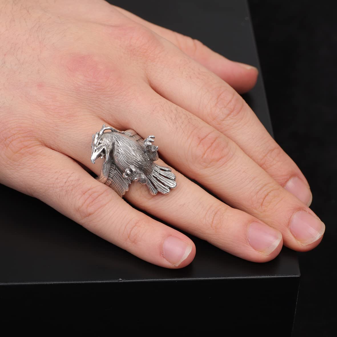 925K Sterling Silver Eagle Ring