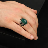 925K Sterling Silver Jade Ring — image 6