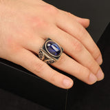 Blue Sapphire Ring Mens — image 6