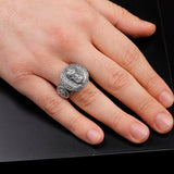 Handmade 925 Sterling Silver Viking Signet Ring - Men's Jewelry with Norse Design — image 6