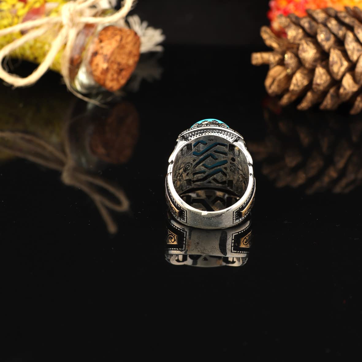 Men Blue Stone Ring