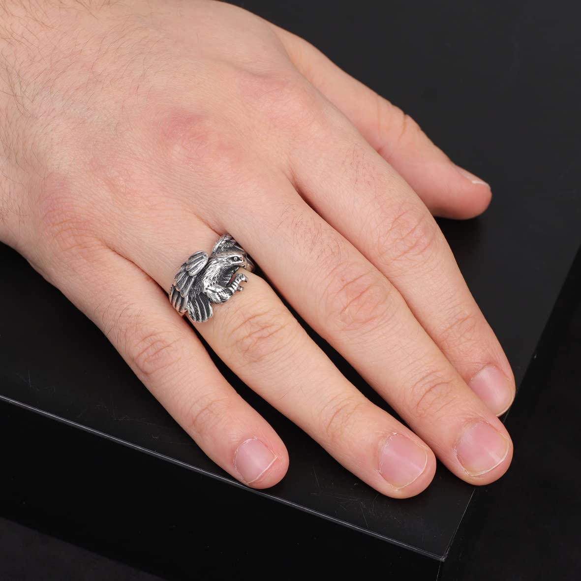925K Sterling Silver Eagle Ring