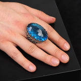 Aquamarine Ring - Large Gemstone Ring for Men — image 2