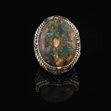 Special Turquoise Ring - Chunky Silver Ring — image 3