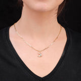 Gold Plated Sterling Silver Moon Necklace - Aesthetic Moon Necklace - Cute Necklaces for Women's Jewelry Collection - Birthday Gifts for Women — image 3