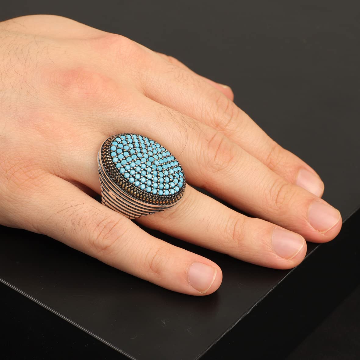 Mens Turquoise Ring
