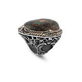 Special Turquoise Ring - Chunky Silver Ring — image 1