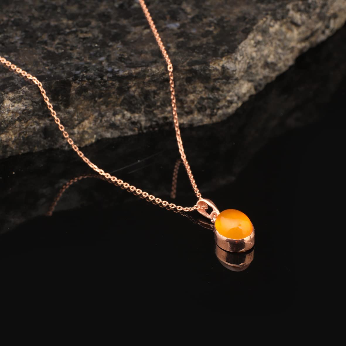 Sterling Silver Tiger Eye Necklace for Women - Trendy Tiger Eye Pendant Necklace for Women - Gift for Her