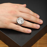 Eagle Handmade Signet Ring Men — image 6