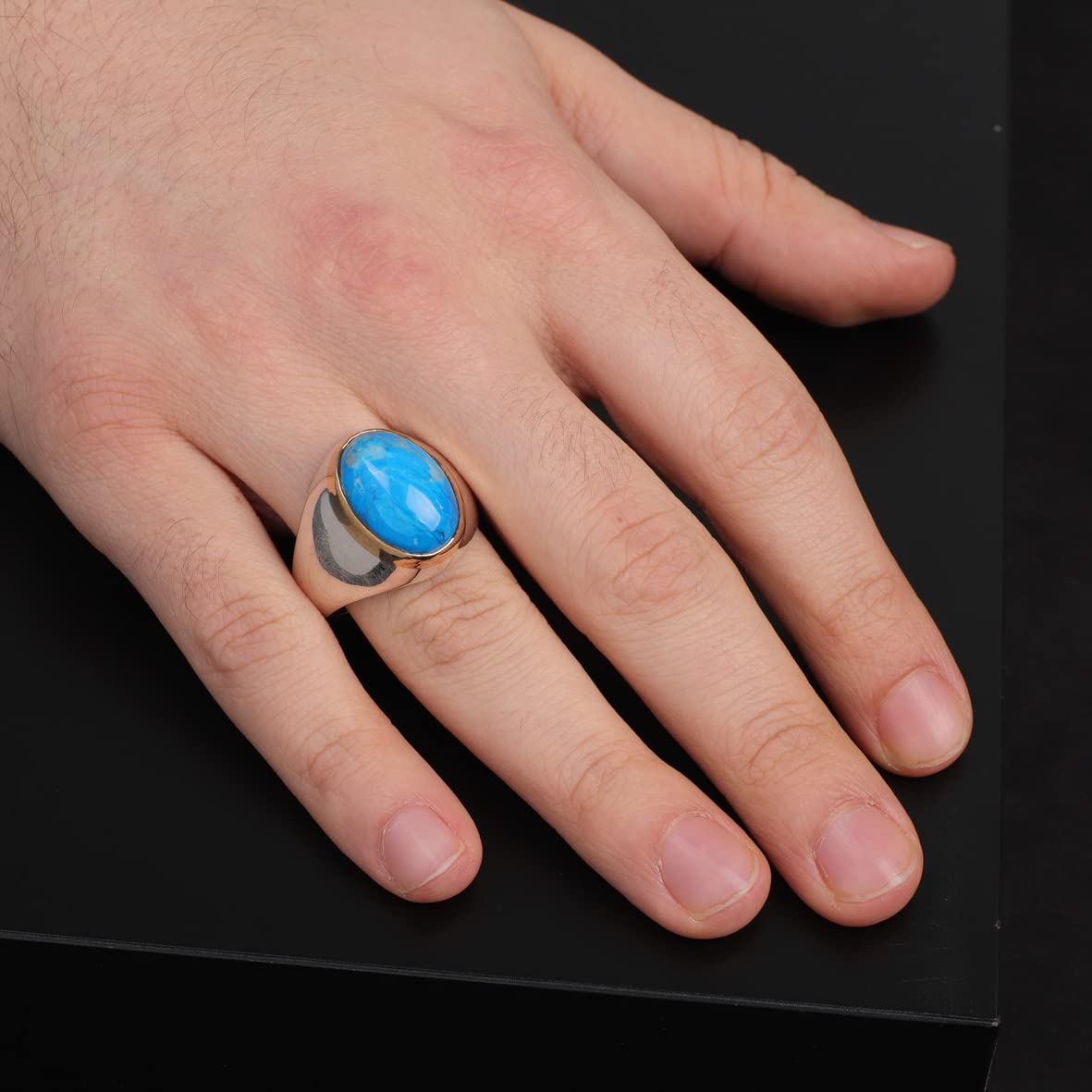 Mens Turquoise Ring