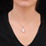 Moonstone Gemstone Necklace Sterling Silver Aesthetic Jewelry for Women - Aesthetic Sterling Silver Jewelry for Women - Birthday Gifts for Women — image 3