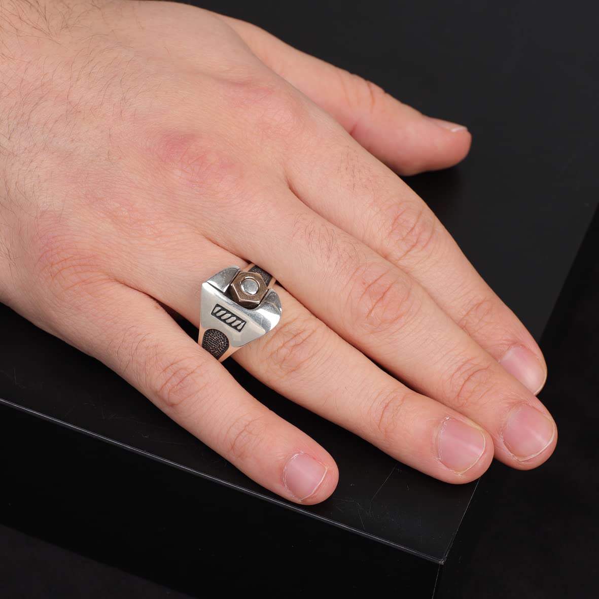 Sterling Silver Fidget Ring Men