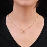 Golden Star Necklace - Gold Plated & Sterling Silver Necklace - Cute Necklaces with Aesthetic Charm - Dainty Gold Necklace for Women - Birthday Gifts for Women — image 3