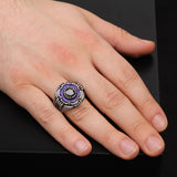 Men's 925 Sterling Silver Lapis Lazuli Rotating Ring - Black Onyx Rotating Ring for Men - Birthday Gifts — image 6