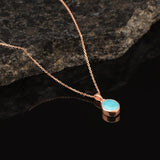 Sterling Silver Aquamarine Necklace for Women - Sterling Silver Necklace with Aquamarine Pendant for Women - Gift for Her — image 2