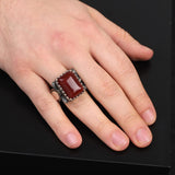Men Handmade Carnelian Stone Ring — image 6