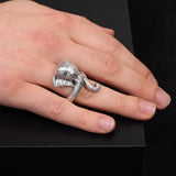 925K Sterling Silver Elephant ring — image 6