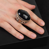 Blue Sapphire Ring with Oval Stone -Large Gemstone Ring — image 2