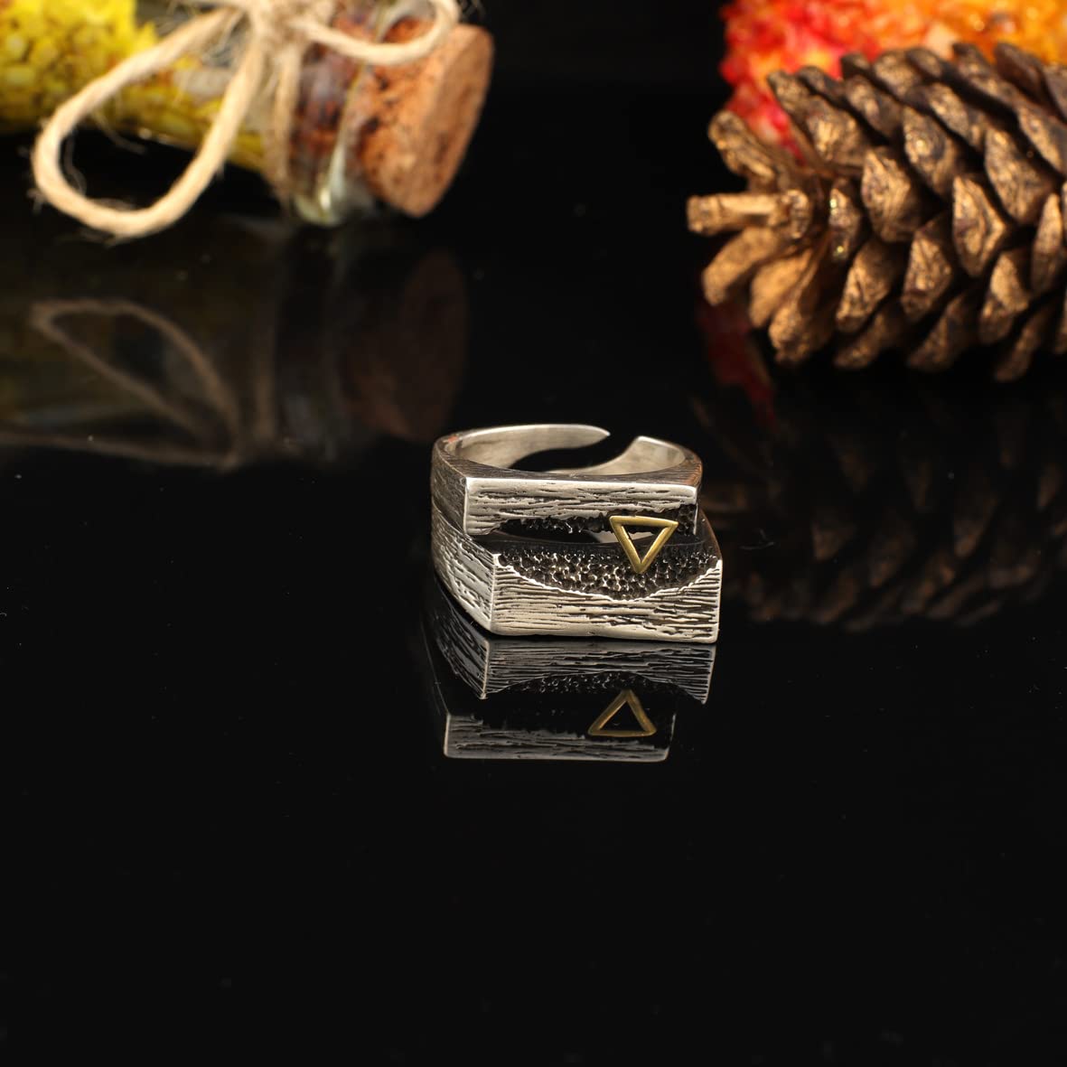 925K Sterling Silver Vintage Ring Men