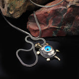Turtle Necklace with Evil Eye — image 3