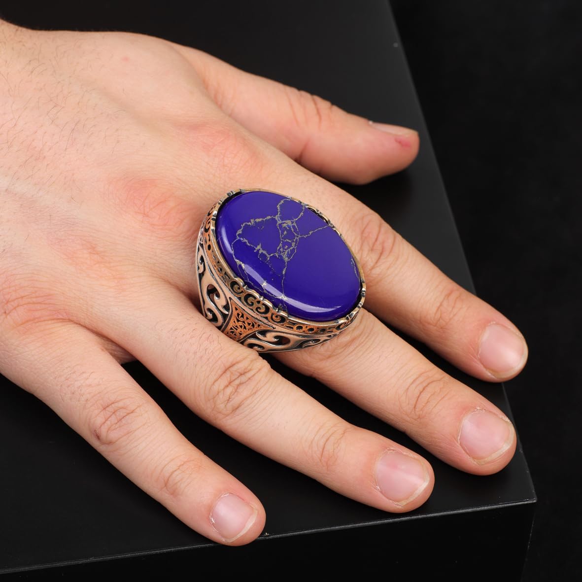 Lapis Lazuli Ring - Oval Stone