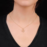 Heart Necklace in Gold Plated Sterling Silver - Heart Necklace in Cute Necklaces Collection - Heart Necklace for Women in Aesthetic Jewelry - Birthday Gifts for Women — image 3