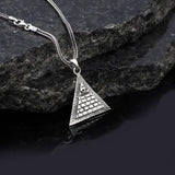 Men's Sterling Silver Eye of Horus Necklace with Pyramid Pendant and Silver Chain - Ancient Egyptian Symbol - Birthday Gifts — image 2