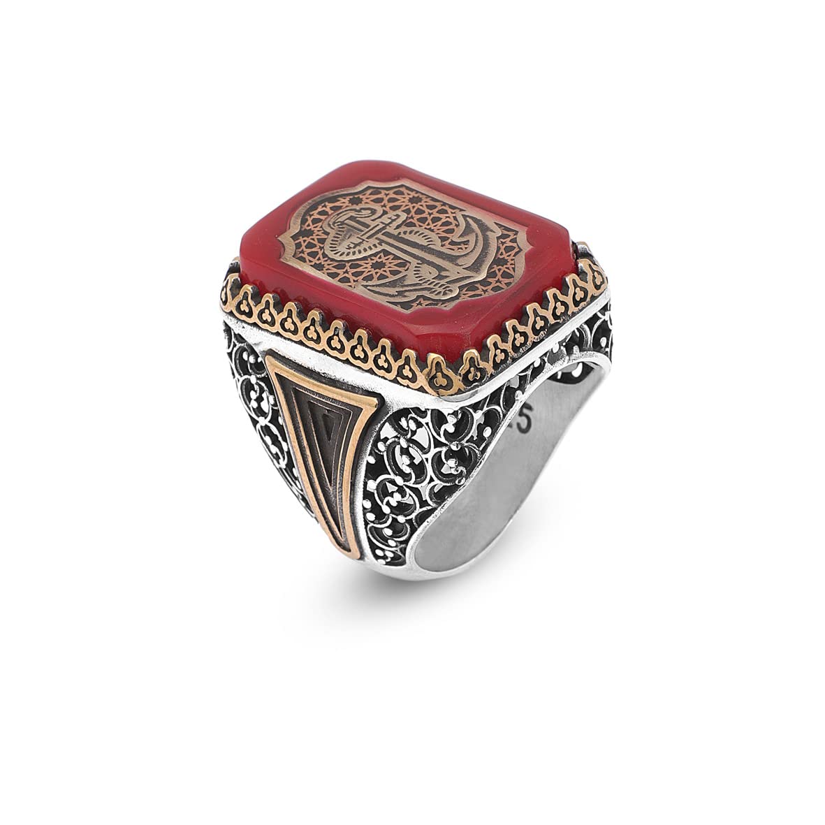 Carnelian Large Stone Ring