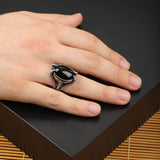 925K Sterling Silver Ring Onyx Ring — image 6