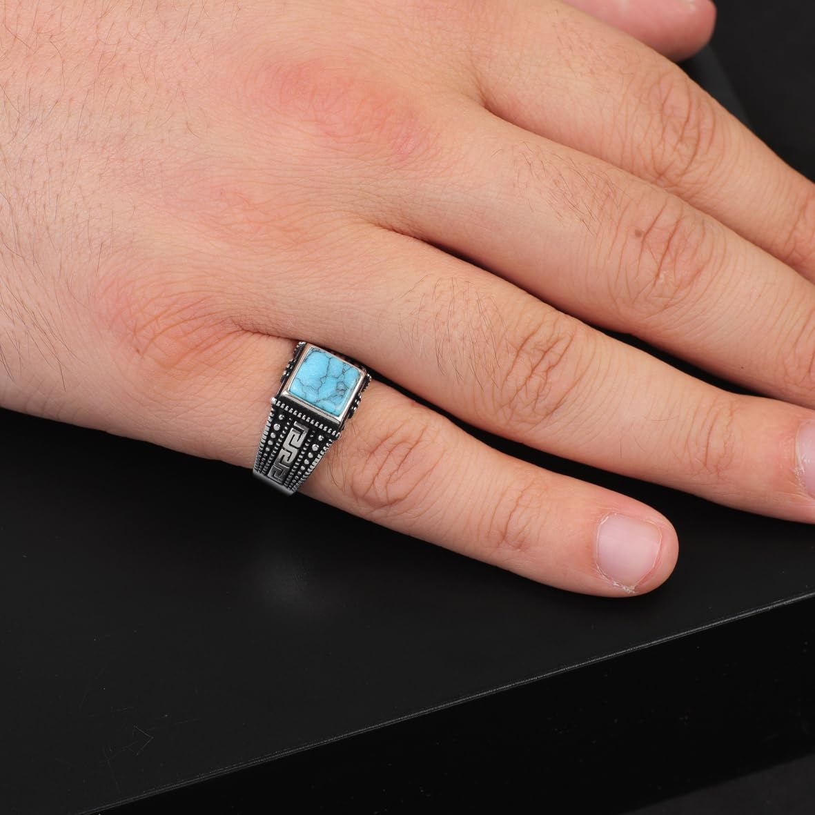 Vintage Men's Turquoise Ring