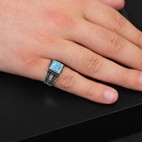 Vintage Men's Turquoise Ring — image 2