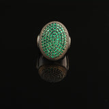 Sterling Silver Micro Jade Ring — image 3